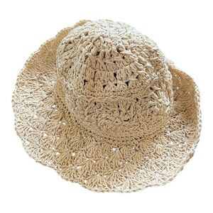 San Diego Hat Company Natural Crochet Sun Hat